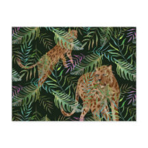 Leopardos exóticos caçando na selva