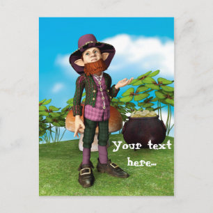 Cartão Postal Leprechaun