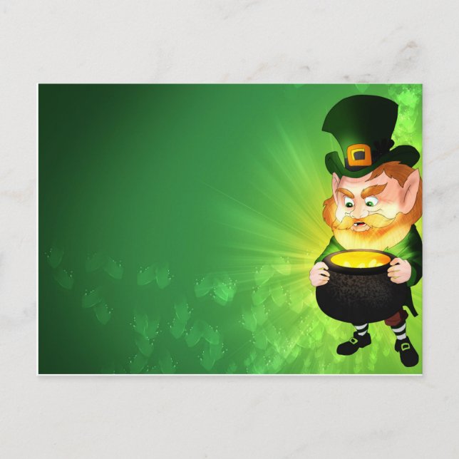 Cartão Postal Leprechaun (Frente)