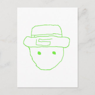 Cartão Postal Leprechaun Amateur Sketch