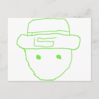 Cartão Postal Leprechaun Amateur Sketch