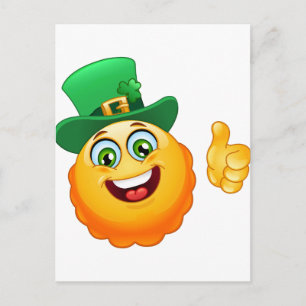 Cartão Postal leprechaun emoji