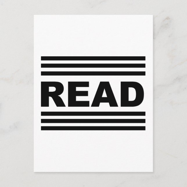 Cartão Postal Ler Entre As Linhas (Frente)