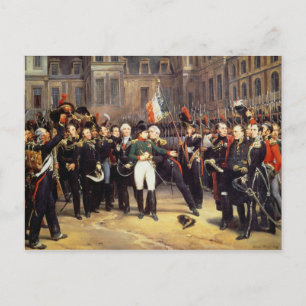 Cartão Postal Les Adieux de Fontainebleau, 20 de abril de 1814
