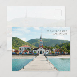 Cartão Postal Les Anses-d'Arlet Martinique Costa Cênica