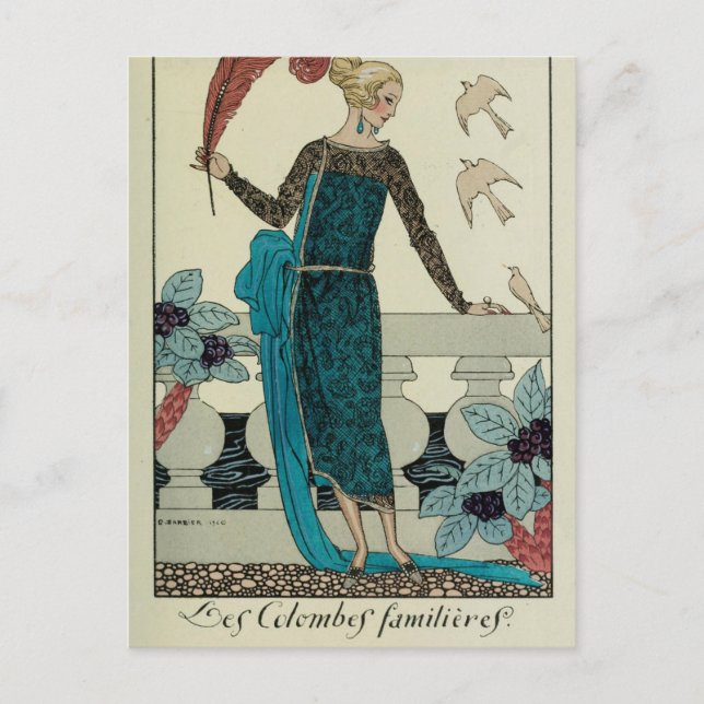Cartão Postal Les Colombes Familieres (Frente)