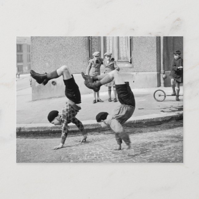 Cartão Postal Les frères Paris - 1934 - Robert Doisneau (Frente)