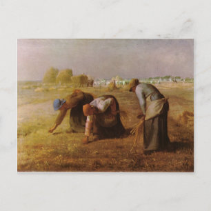 Cartão Postal Les Glaneuses 1857 por Jean-Francois Millet