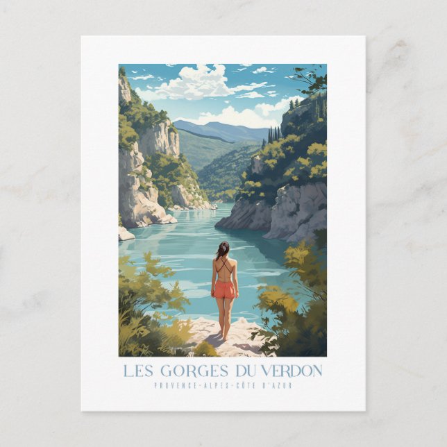 Cartão Postal Les Gorges du Verdon - poster - Affiche (Frente)