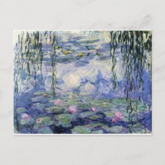 Cartão Postal Les Ninfheas de Claude Monet (Água Lilly)