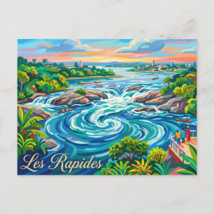 Cartão Postal Les Rapides (Rio Congo) República do Congo