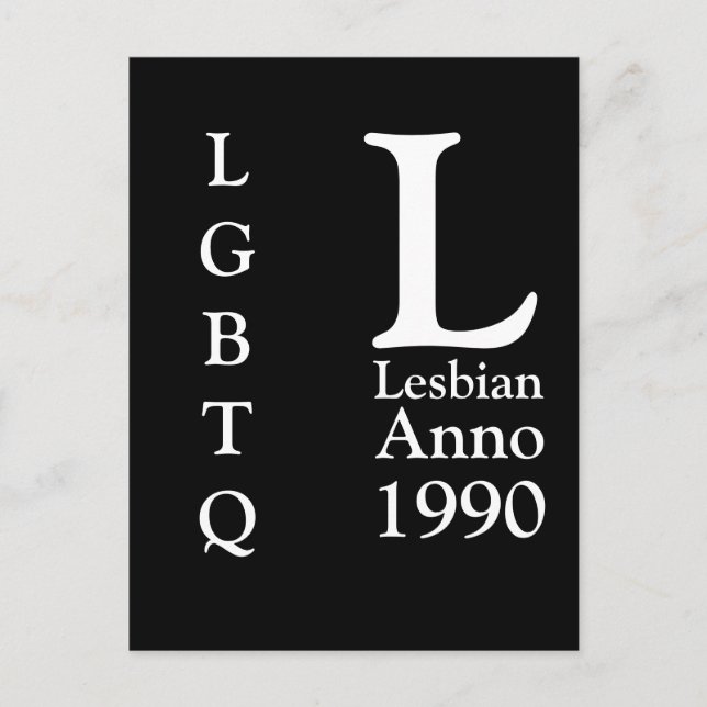 Cartão Postal Lesbian Anno ???? | Lesbian Pride   (Frente)