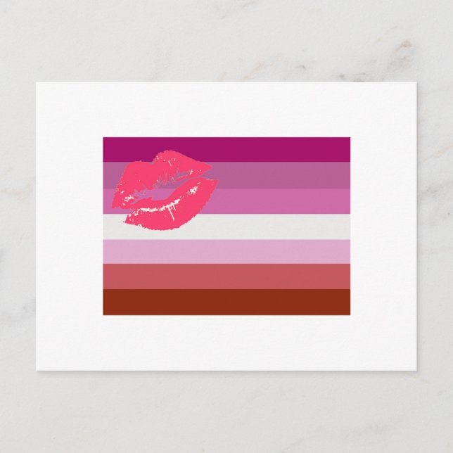 CARTÃO POSTAL LESBIAN FLAG ORIGINAL (Frente)