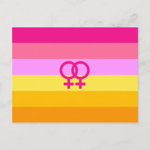 Cartão Postal Lésbica Dawn Pride WLW