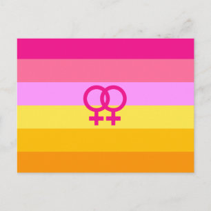Cartão Postal Lésbica Dawn Pride WLW