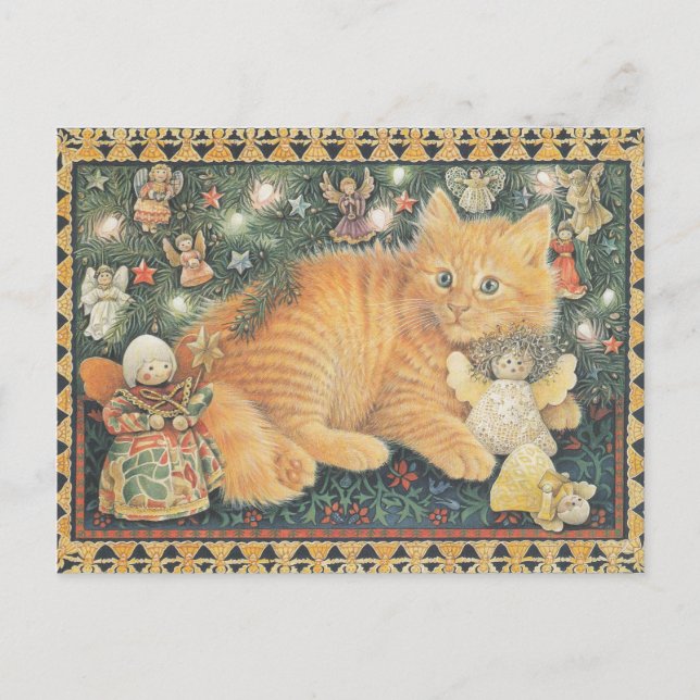 CARTÃO POSTAL  LESLEY ANNE IVORYS CHRISTMAS CAT POSTCARD (Frente)