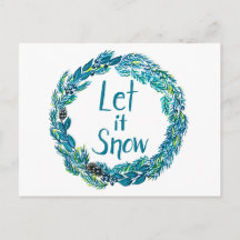 Let It Snow Postcard