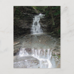 Cartão Postal Letchworth State Park Cascading Waterfall