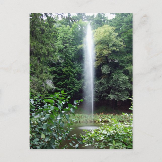 Cartão Postal Letchworth State Park Water Fountain (Frente)