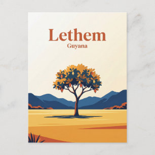 Cartão Postal Lethem Guiana