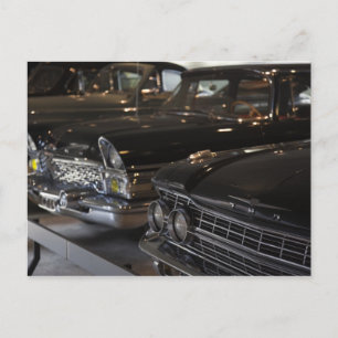 Cartão Postal Letônia, Riga, Riga Motor Museum, carros da