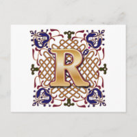 Letra celta R do design