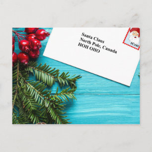 Cartão Postal Letra de Natal legal