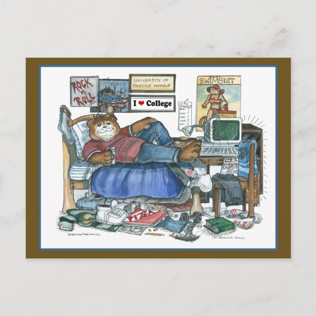 Cartão Postal Letra de velocidade da faculdade (Frente)