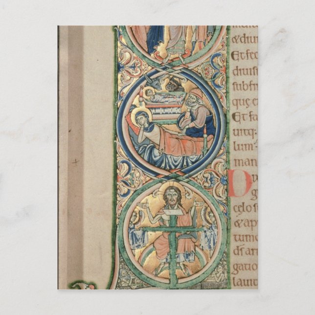 Cartão Postal Letra inicial "I" em princípio (Frente)