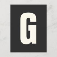 Letra Monográfica Inicial Simples Negrito Personal