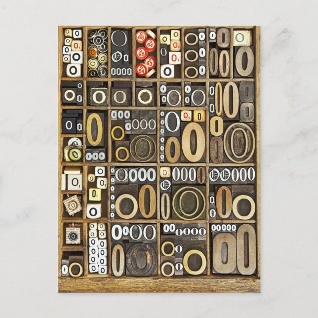 Cartão Postal Letra O (Frente)