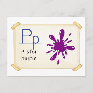 Cartão Postal Letra P