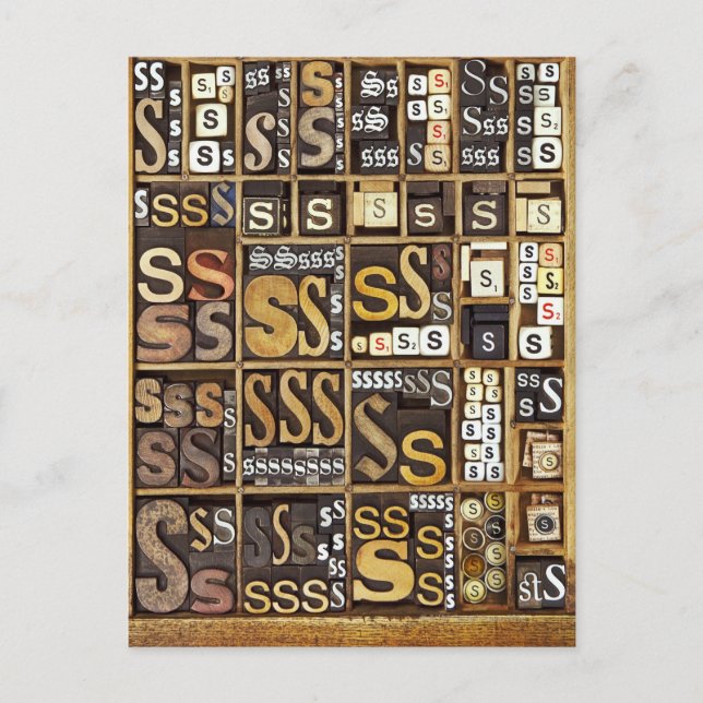 Cartão Postal Letra S (Frente)