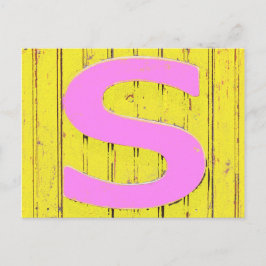 Cartão Postal Letra s