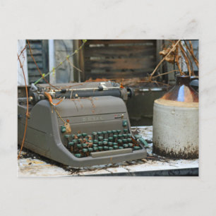 Cartão Postal Letra Typewrite