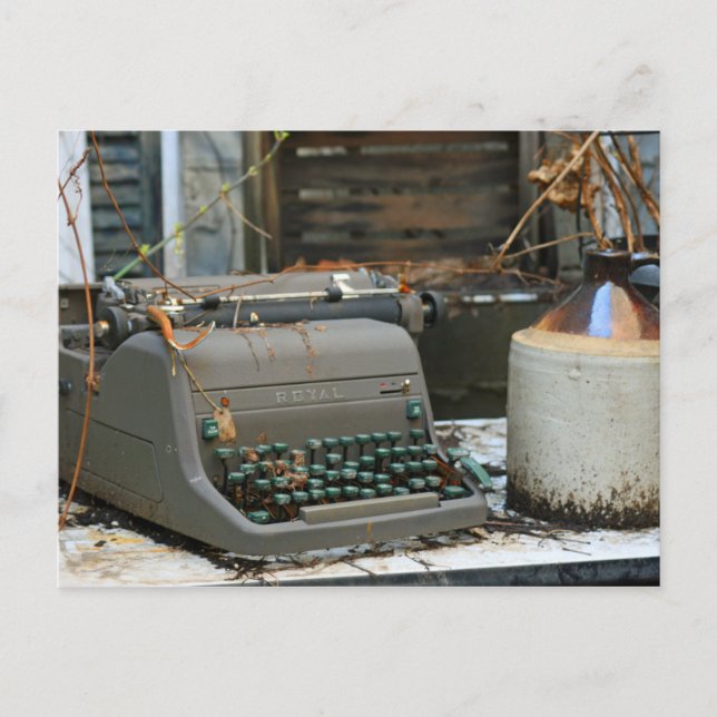 Cartão Postal Letra Typewrite (Frente)