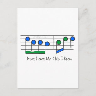 Cartão Postal Letras azuis