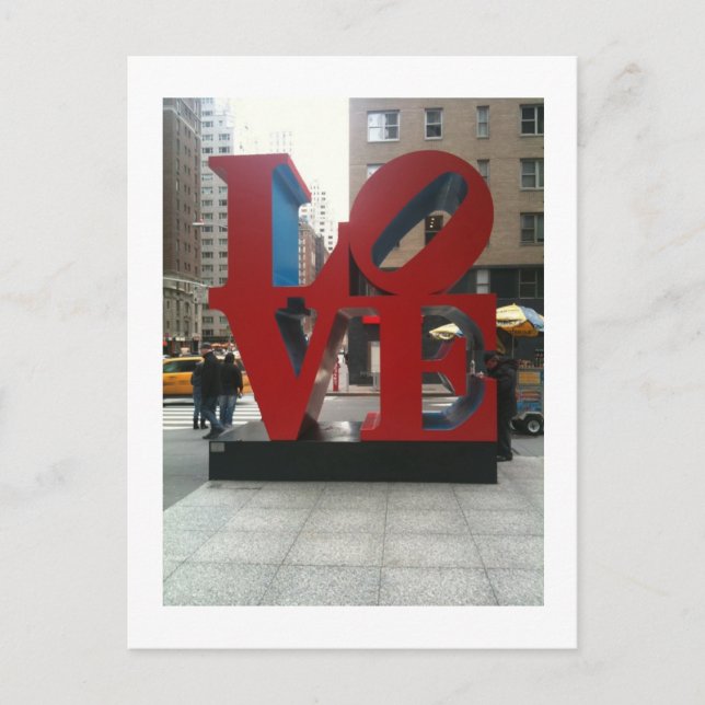 Cartão Postal Letras de amor (Frente)