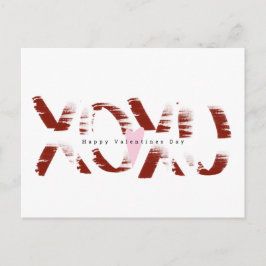 Cartão Postal Letreirismo Minimalista Grunge para Dia dos Namora