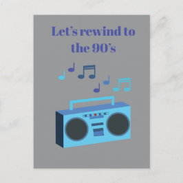 Cartão Postal Let's rewind to the 90's