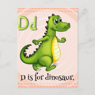 Cartão Postal Letter D