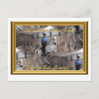 Cartão Postal Levade com Cartaz do Cavaleiro