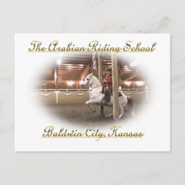 Cartão Postal Levade com Cavaleiro, Cartão-postal (Frente)