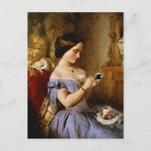 Cartão Postal Levando chá na sala de desenho