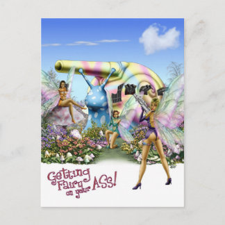 Cartão Postal Levando uma Surra da Fada