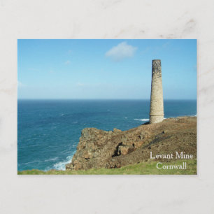 Cartão Postal Levant Mine Cornwall Inglaterra - Local Polescuro