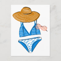 Levante o Sol - Traje de banho azul