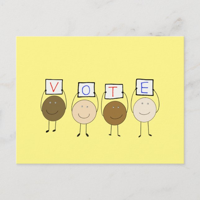 Cartão Postal Levante-se e VOTE (Frente)