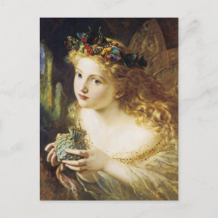 Cartão Postal Leve o rosto justo da mulher