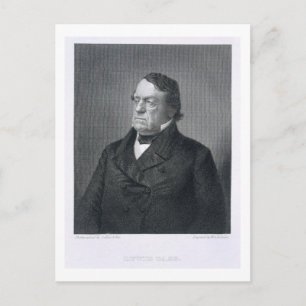 Cartão Postal Lewis Cass, gravado por William G. Jackman (fl.c.1